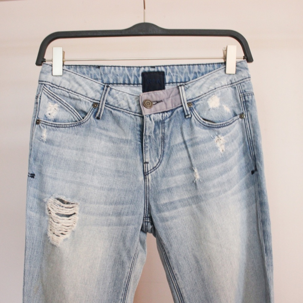 RtA Distressed Light Wash Boyfriend Jeans